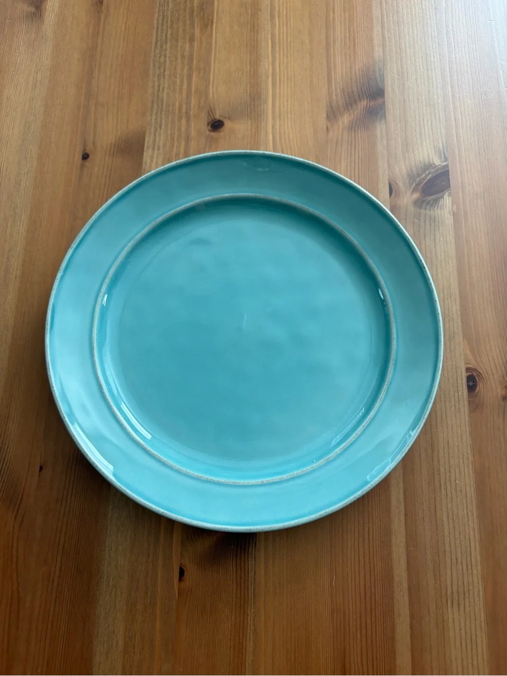Pottery Barn Cambria Handcrafted Stoneware Salad Plates - Set Of 4 Turquoise